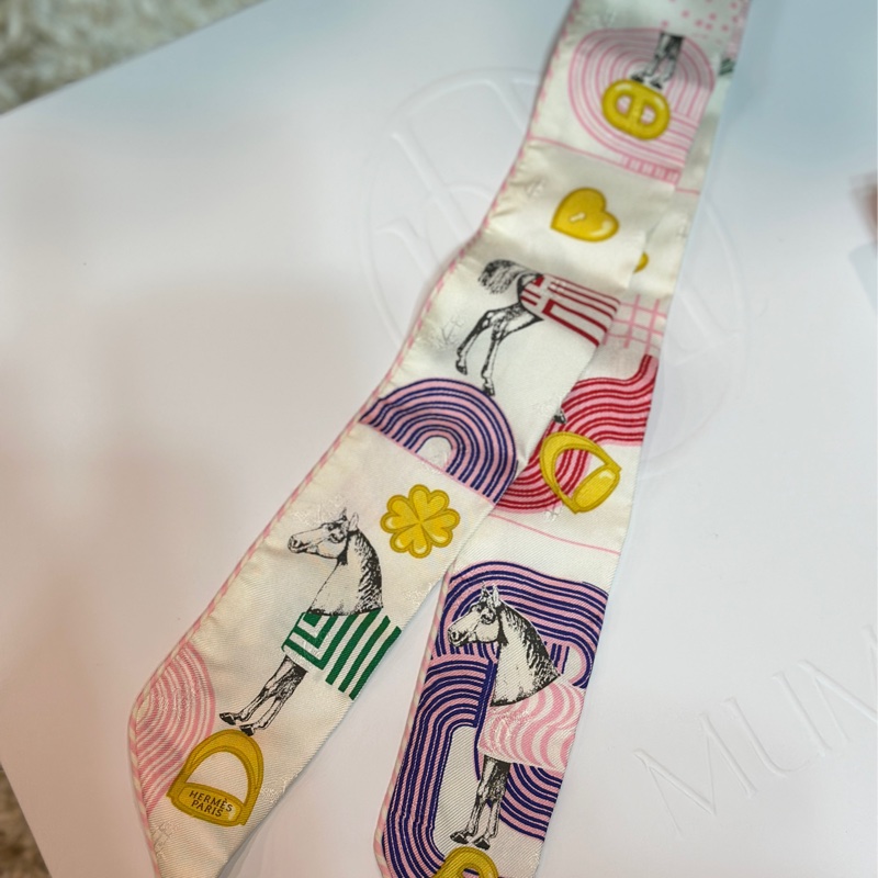 愛馬仕刺繡twilly-2