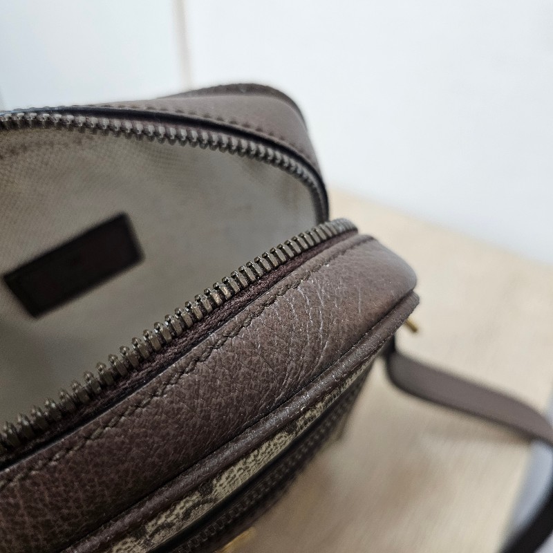 [農曆新年特價出品❣️] Gucci 老花Ophidia綠紅綠霧金釦拉鏈直立斜背包-20