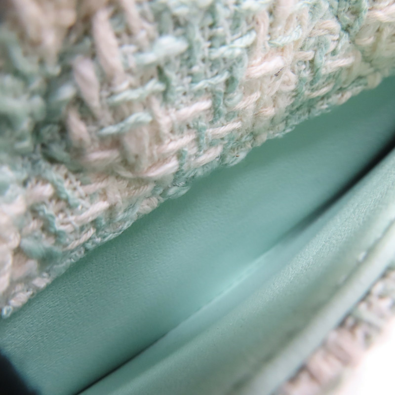 綠色 粗花呢 Handle Crush Top Handle Flap 肩背包【CHANEL 香奈兒】-8