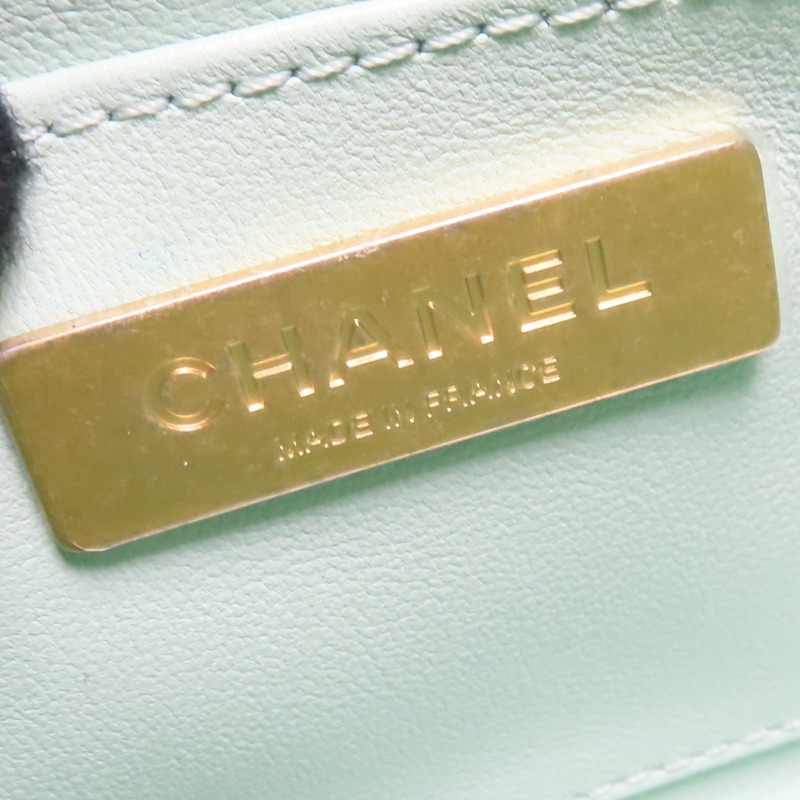 綠色 粗花呢 Handle Crush Top Handle Flap 肩背包【CHANEL 香奈兒】-9