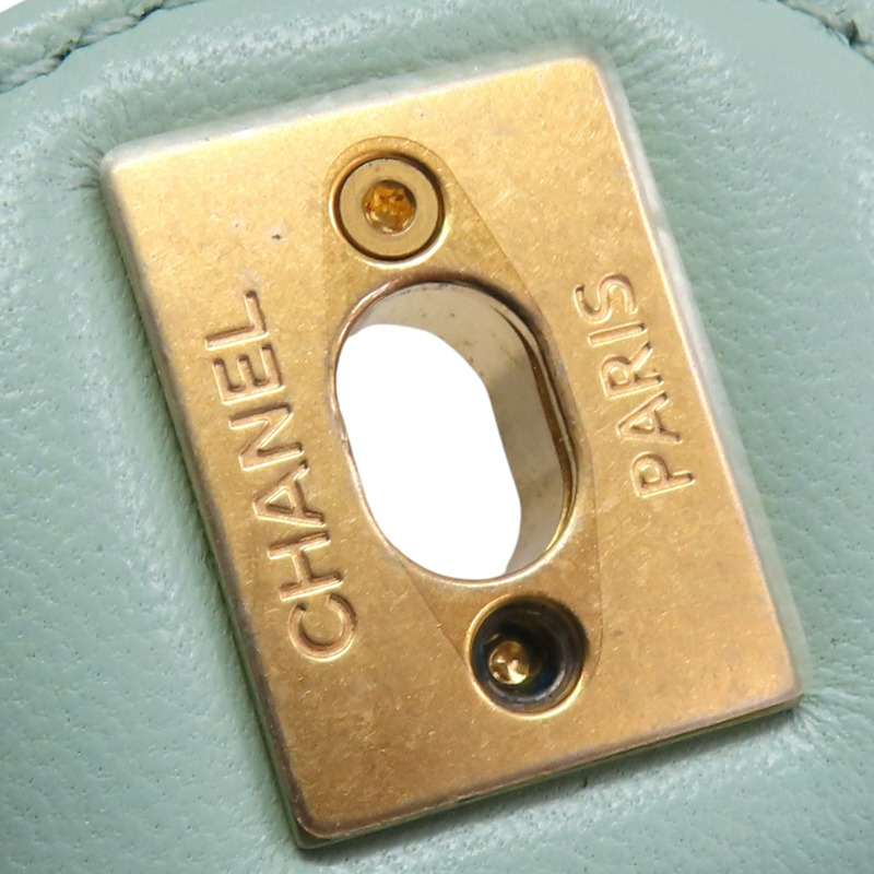 綠色 粗花呢 Handle Crush Top Handle Flap 肩背包【CHANEL 香奈兒】-18