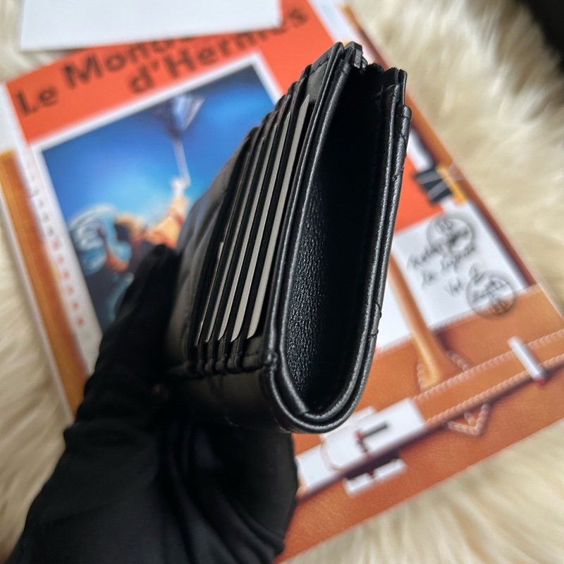香奈兒all black 卡夾零錢包-2