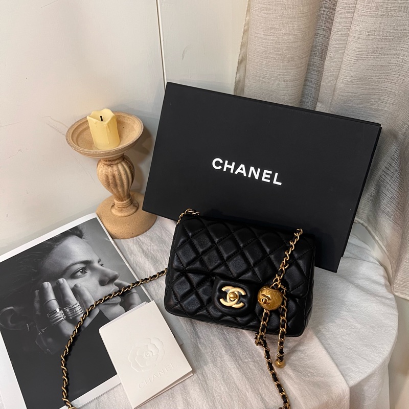 ෆ Chanel黑金金球方胖🈶購證-2