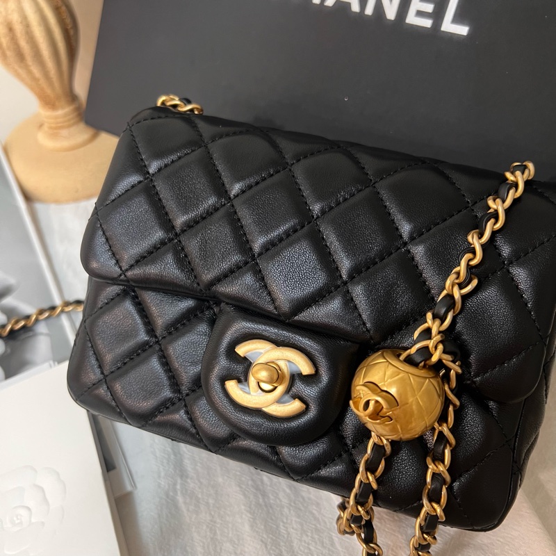 ෆ Chanel黑金金球方胖🈶購證-4