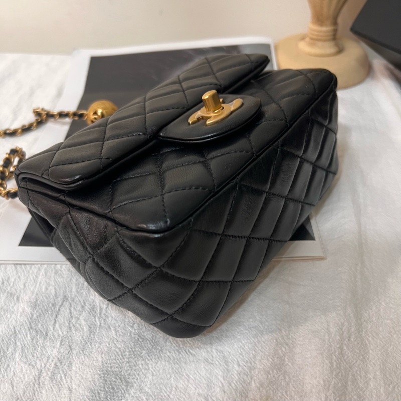 ෆ Chanel黑金金球方胖🈶購證-8