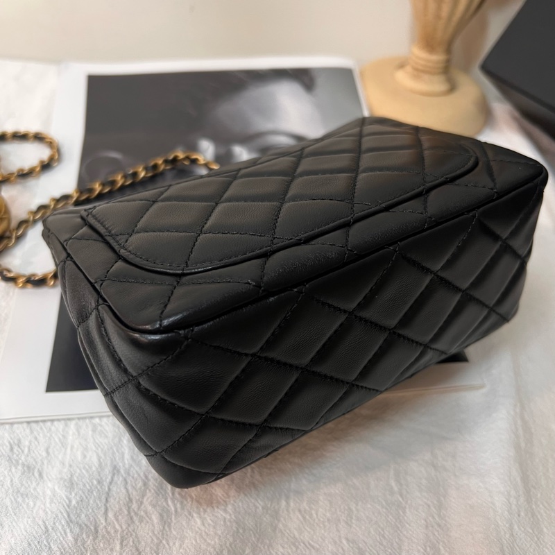 ෆ Chanel黑金金球方胖🈶購證-10