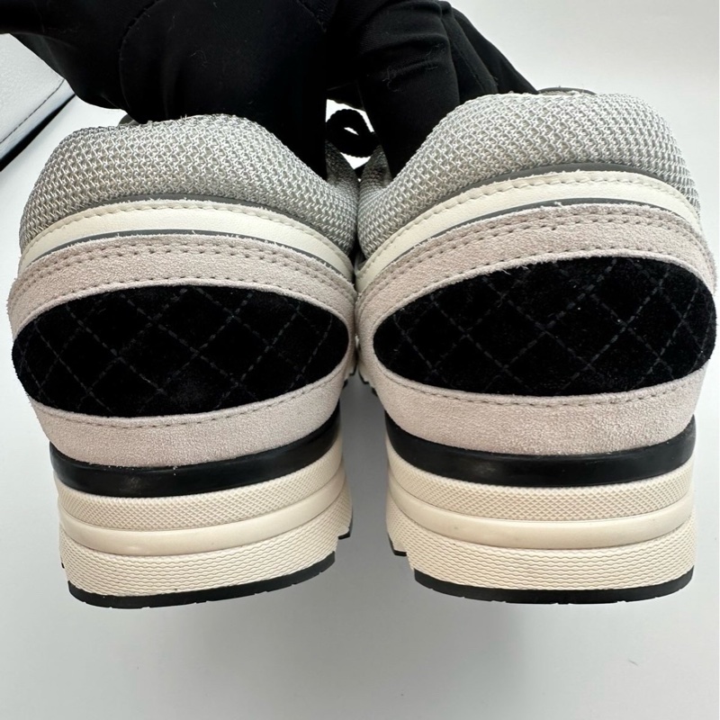 全新 未使用CHANEL香奈兒 黑白熊貓運動休閒鞋 白灰 39碼-9