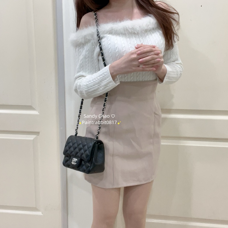 ෆ Chanel黑銀新款✨硬底方胖🈶購證 送禮/自用都可以🎁-3