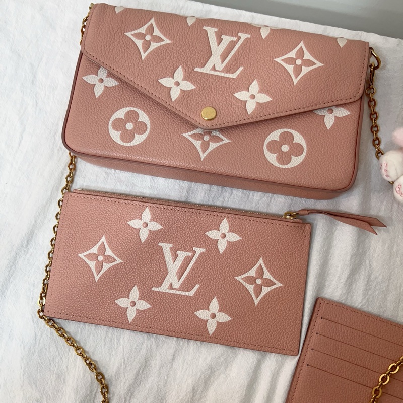 ෆ LV woc三合一 草莓牛奶粉色🍓-5