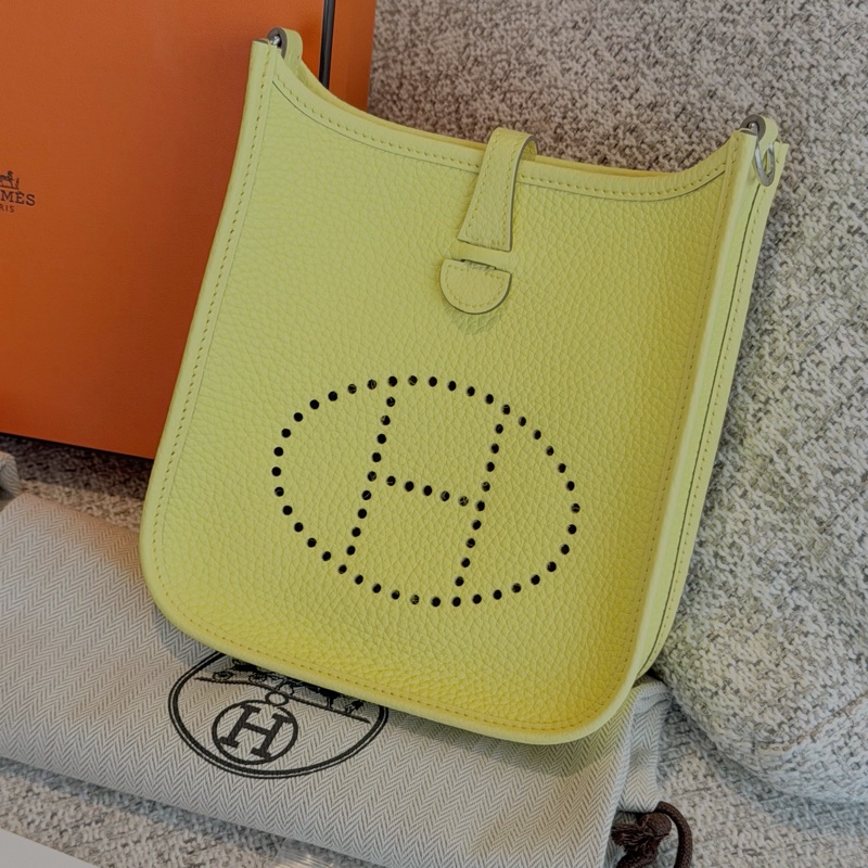 (未使用品) Hermes Evelyn 16 mini 小雞黃-7