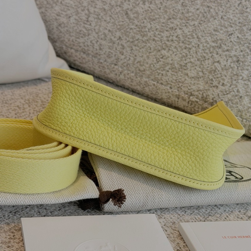 (未使用品) Hermes Evelyn 16 mini 小雞黃-8