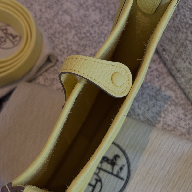 (未使用品) Hermes Evelyn 16 mini 小雞黃-13