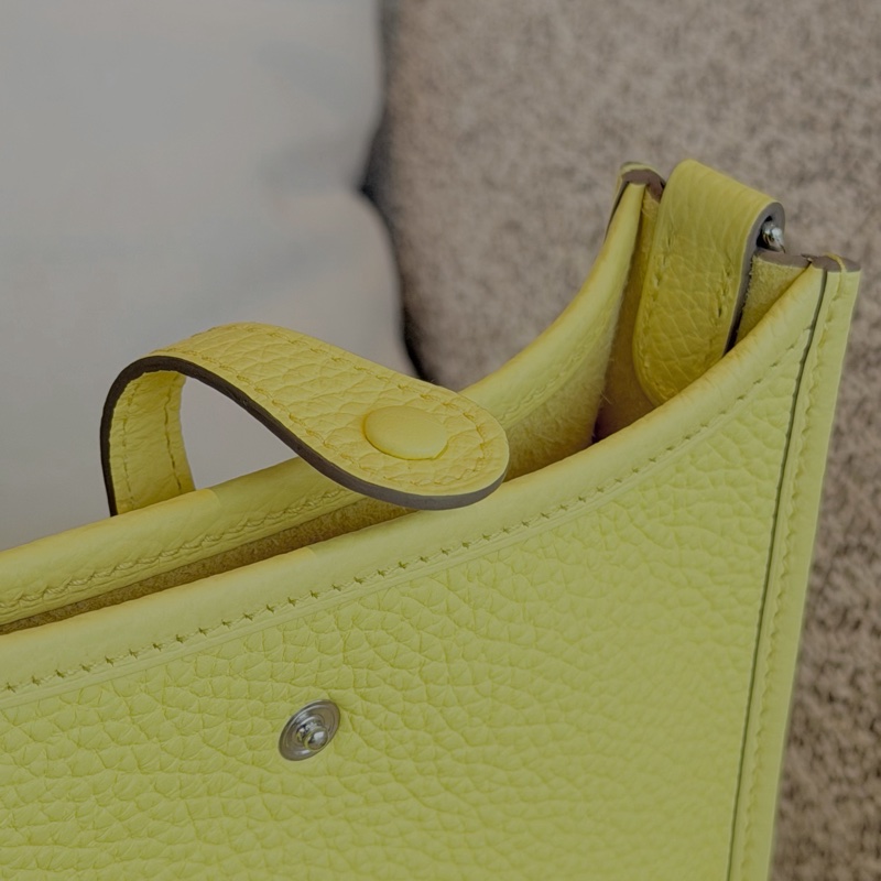 (未使用品) Hermes Evelyn 16 mini 小雞黃-22