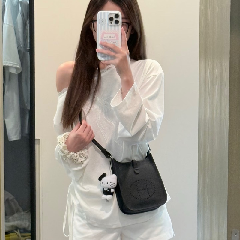 ෆ Hermes Mini Evelyne黑金-2