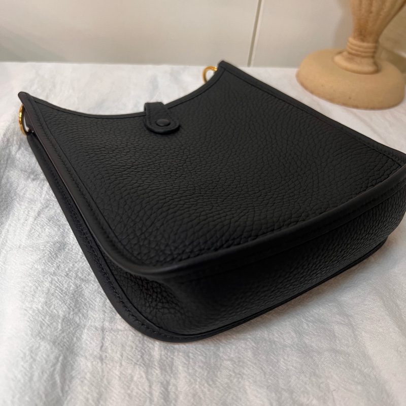 ෆ Hermes Mini Evelyne黑金-10