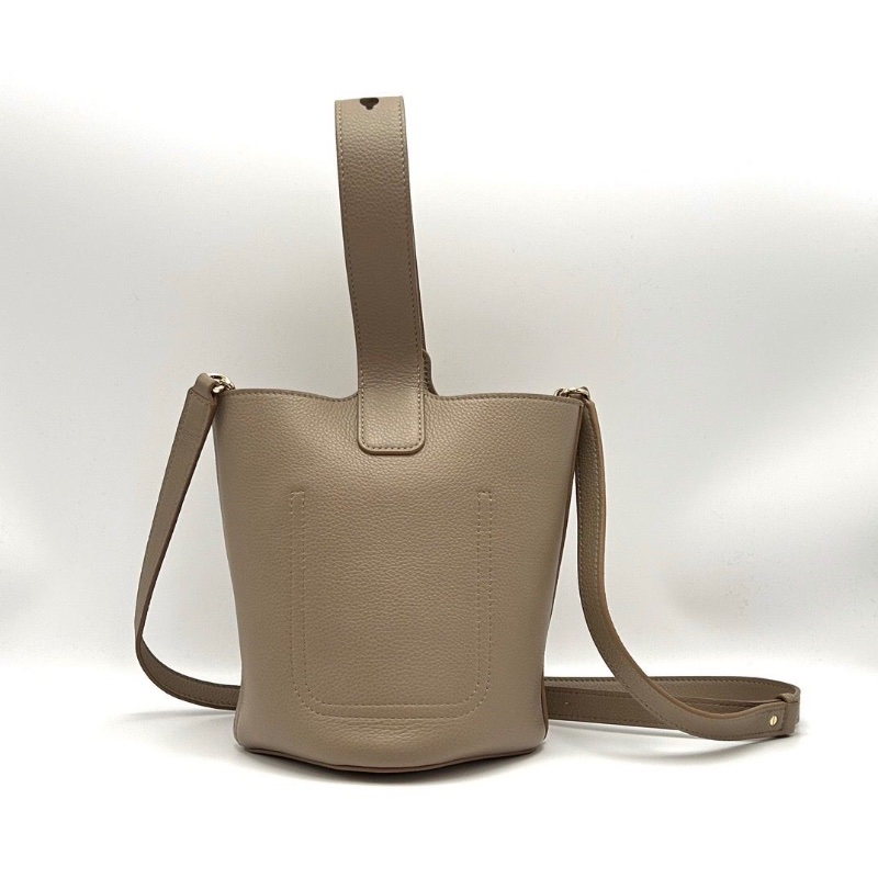 LOEWE Pebble Bucket灰色手提斜背水桶包16*16*19.5 98新配件塵袋-2