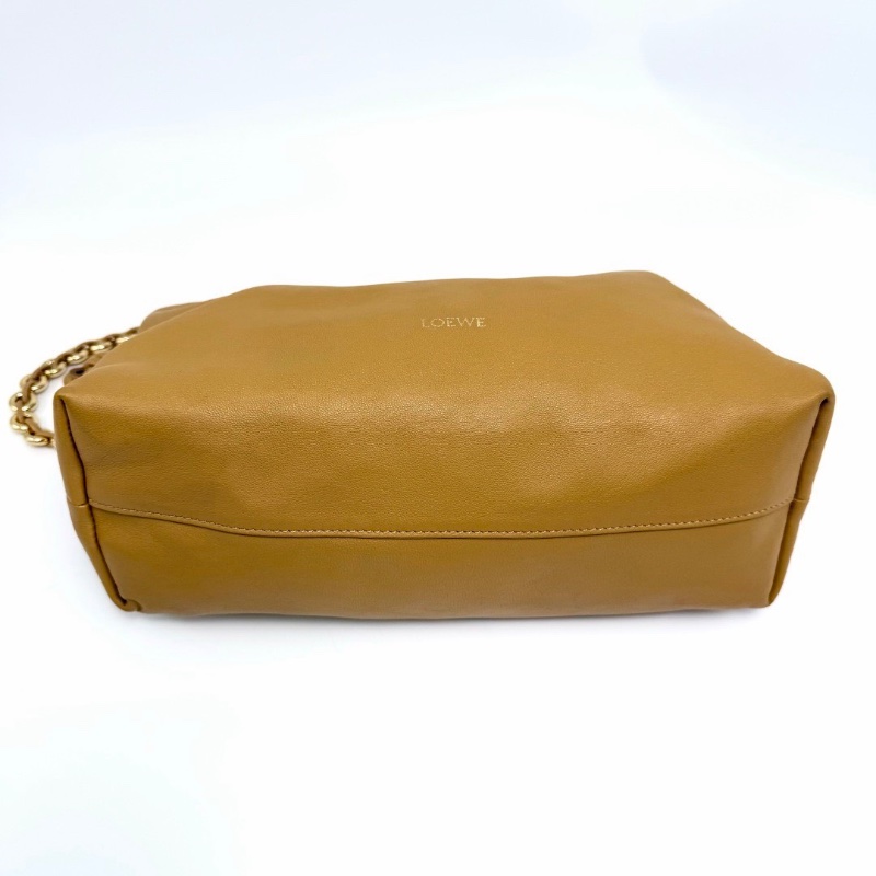 LOEWE FlamencoPurse 沙漠黃福袋中號肩背斜背包30*20*11 98新配件塵袋-4