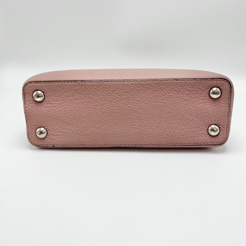 LV  CapucinesBB粉色牛皮手提肩背包27*17.5*9 98新配件塵袋包-4