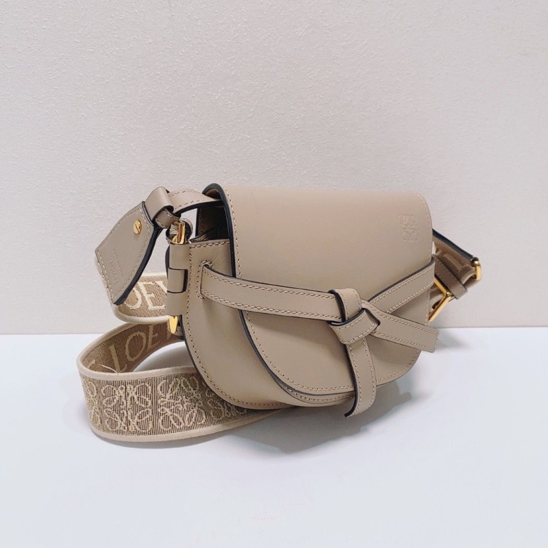 Loewe Gate mini肩背斜背馬鞍包20*16*10 98新配件塵袋盒子購證-5