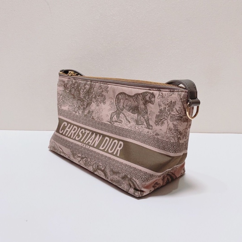 DIOR 粉色動物園系列尼龍飯盒包13*22*10 98新配件塵袋-3