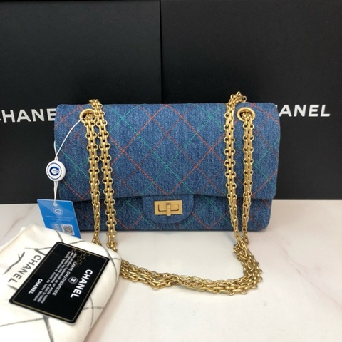 Chanel牛仔外縫線2.55