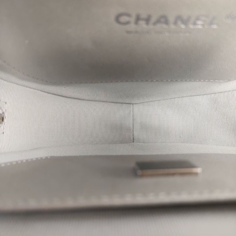 Chanel 25B銀色愛心鏈條包大號銀色銀扣芯片款18*19*5.5 99新配件塵袋-3