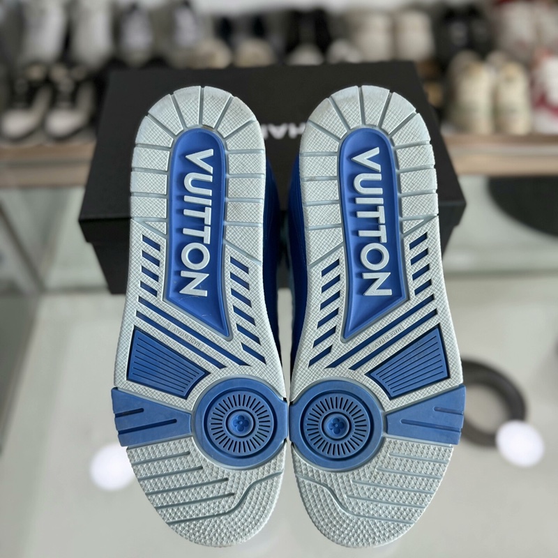 Louis Vuitton lv trainer 冰川藍 41碼 男鞋 99新-3