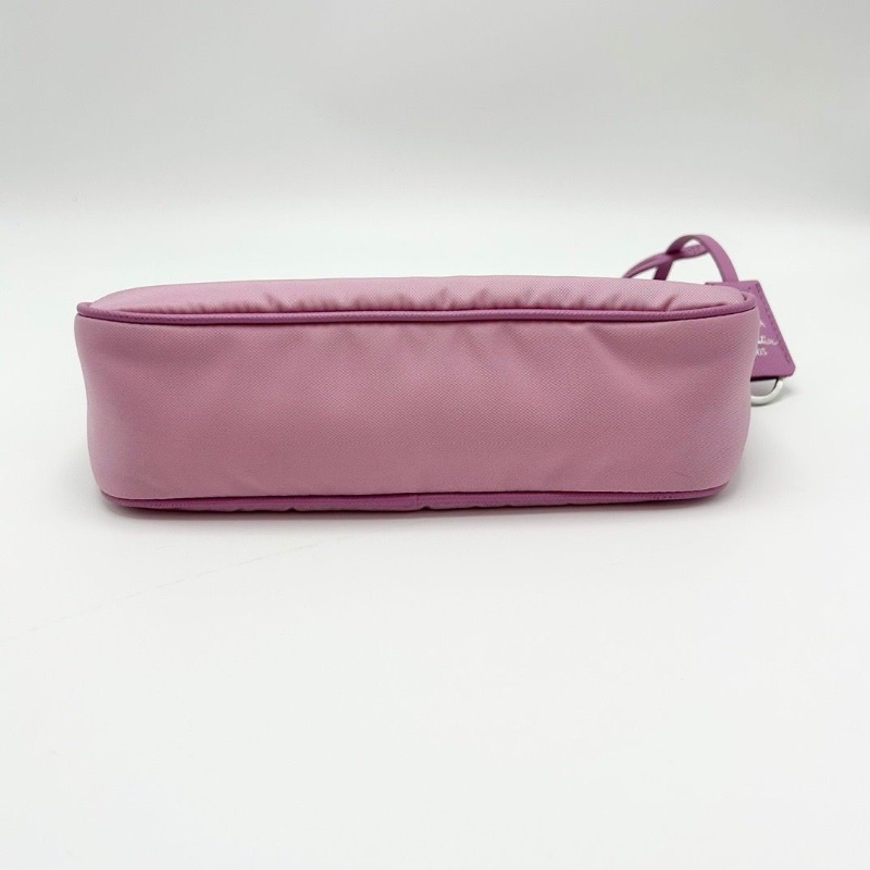 PRADA 粉銀三合一 尼龍肩背斜背Hobo 22*16*6.5 98新配件塵袋-3