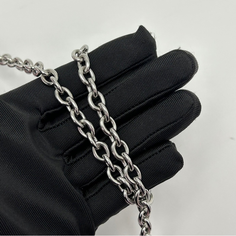 PRADA 粉銀三合一 尼龍肩背斜背Hobo 22*16*6.5 9新 配件塵袋-19