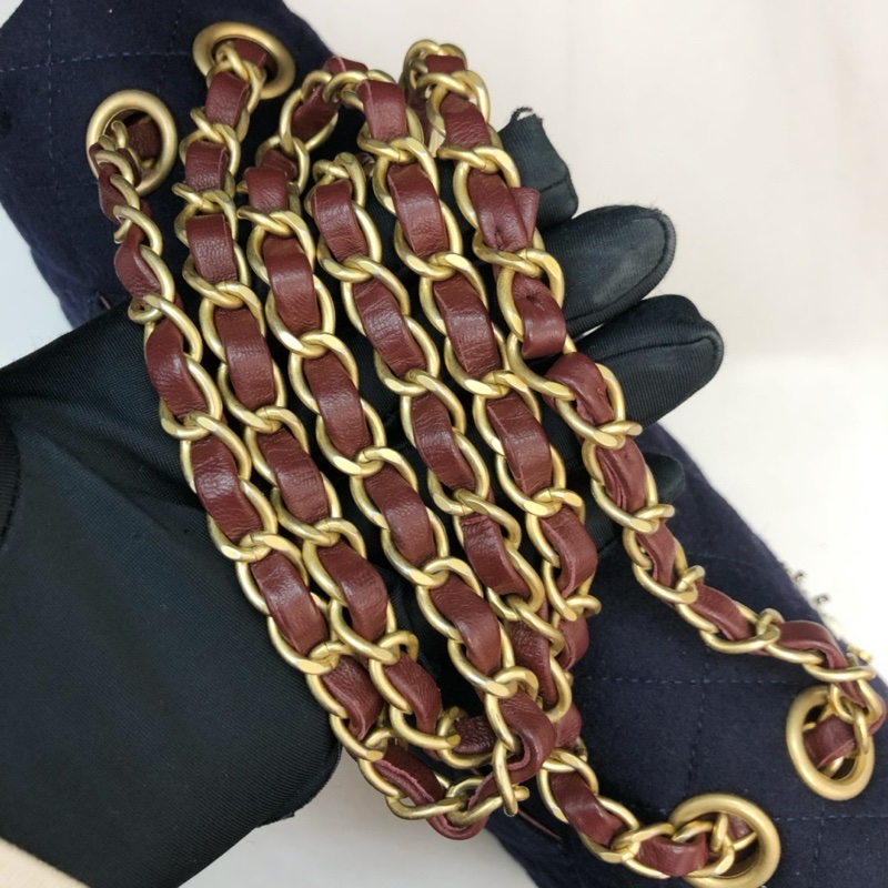 Chanel深藍毛呢徽章CF-8