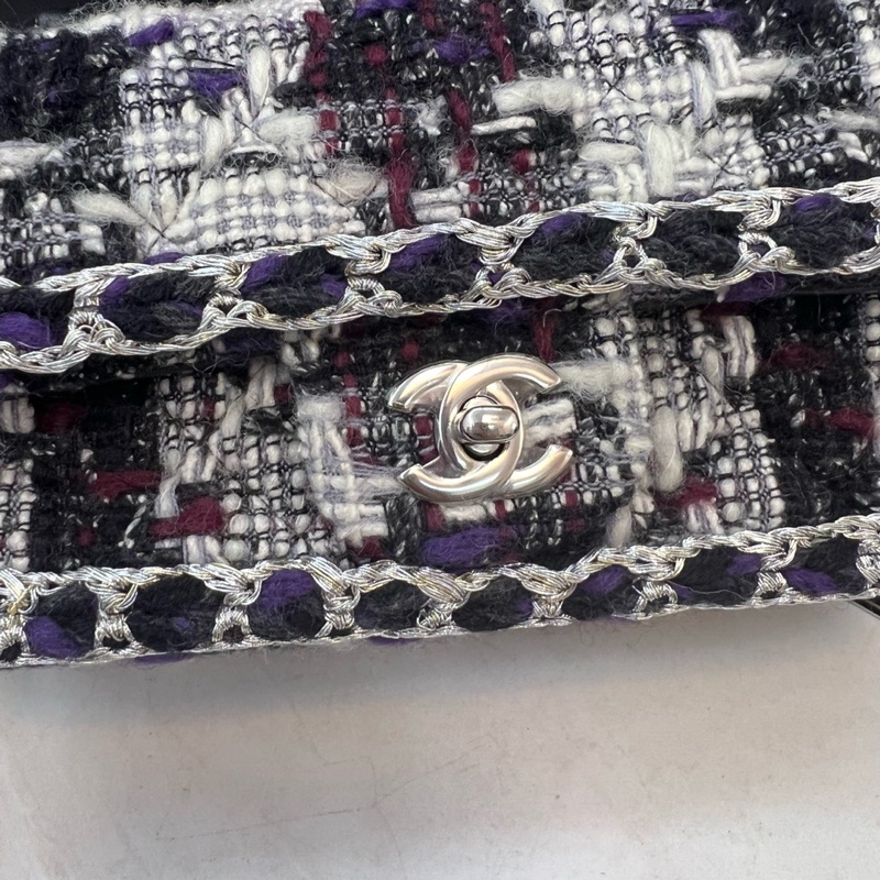 Chanel毛呢編織CF大mini-7