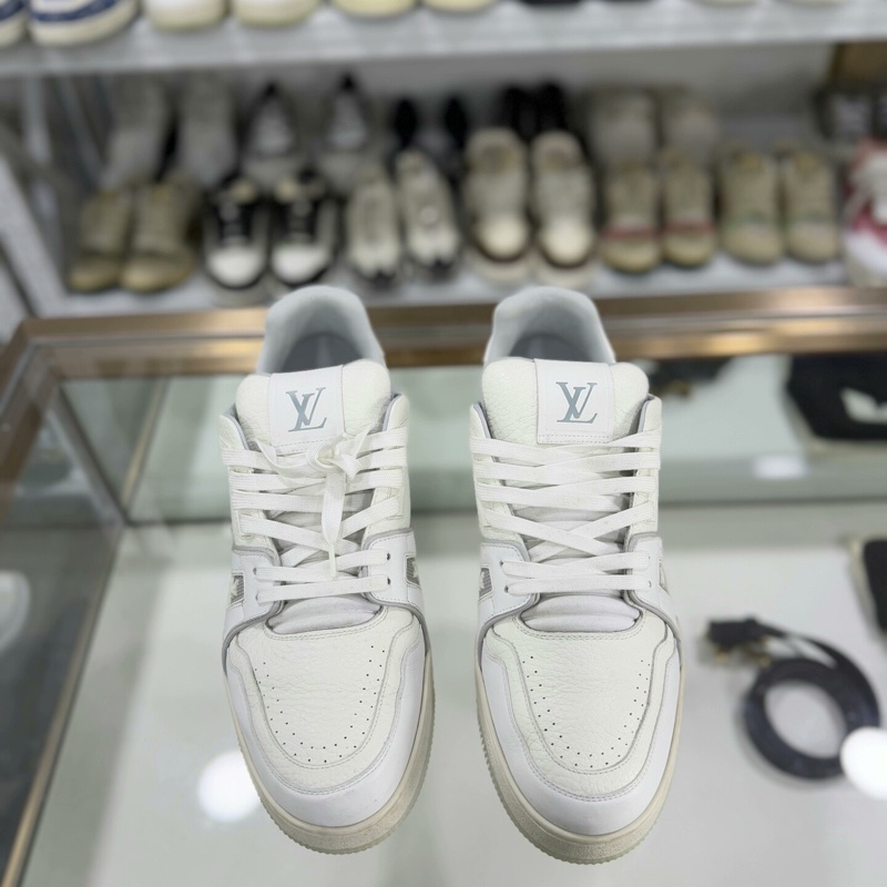 Louis Vuitton 路易威登lv trainer 白水泥 44碼 男鞋 95新-1