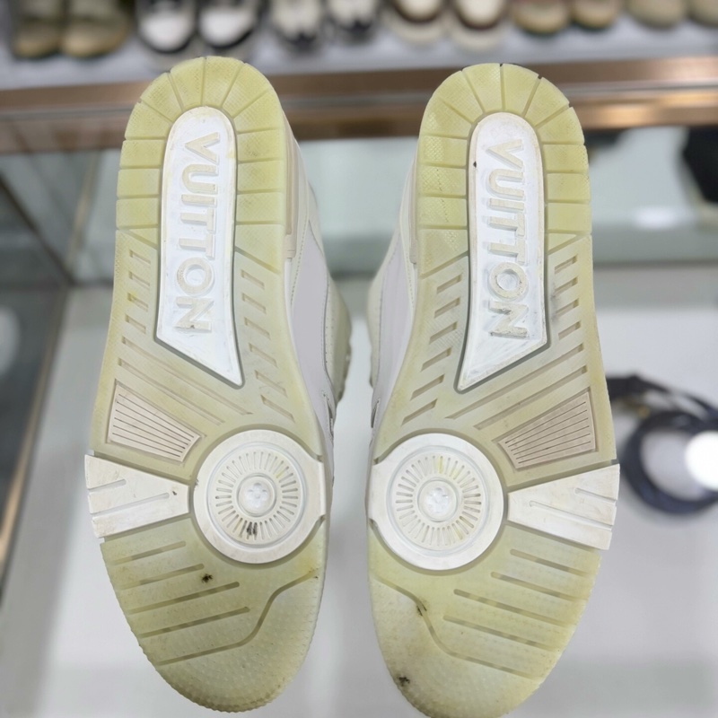 Louis Vuitton 路易威登lv trainer 白水泥 44碼 男鞋 95新-5