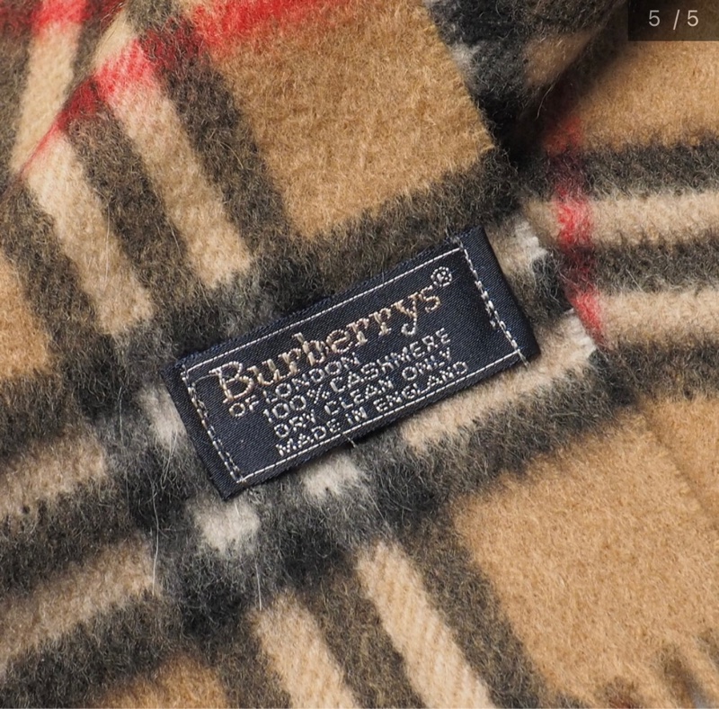 BURBERRY經典格紋羊絨圍巾✨-4