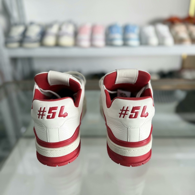 Louis Vuitton lv trainer 白紅54||| 41.5碼 男鞋 99新-2