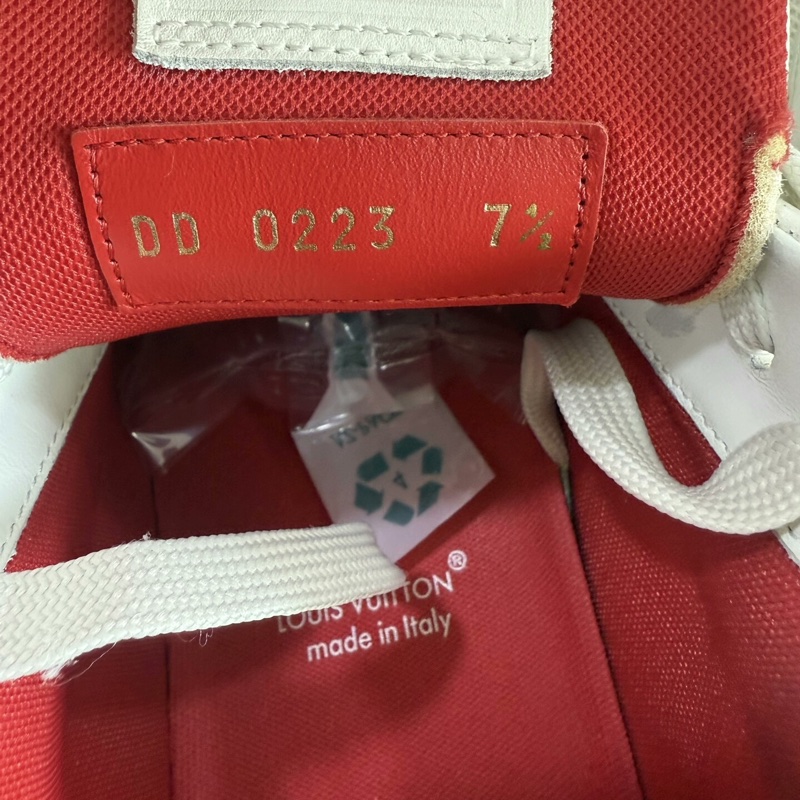 Louis Vuitton lv trainer 白紅54||| 41.5碼 男鞋 99新-4