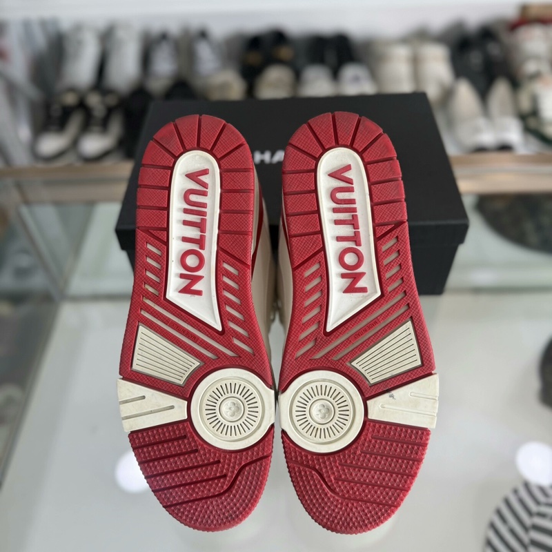 Louis Vuitton lv trainer 白紅54||| 41.5碼 男鞋 99新-5