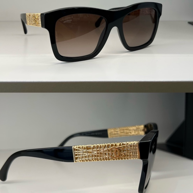 chanel香奈兒25金屬邊墨鏡-3