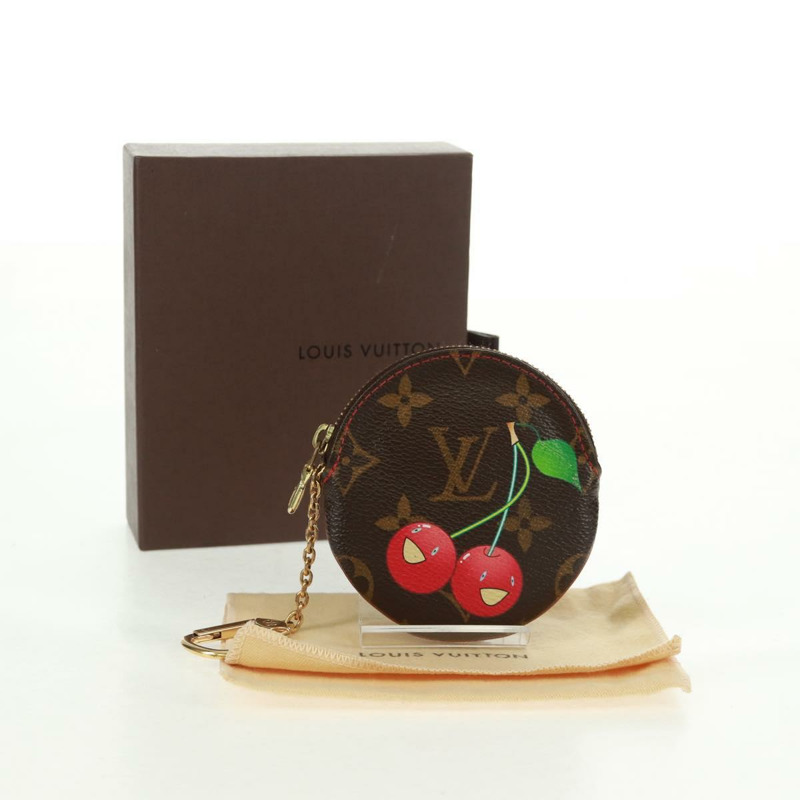 【日本直送】路易威登 Monogram Cherry Porte Monnaie Ron 零錢包 M95043 正品 163404V-11
