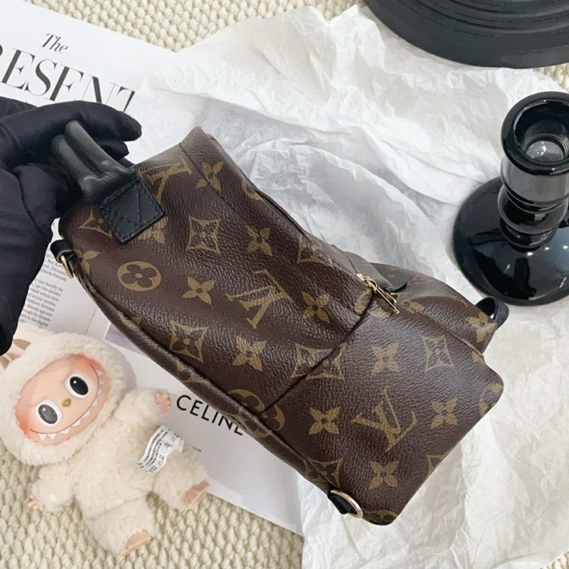 【全網最低價✨95%新✨有塵袋】LV Palm Springs 老花 mini小書包 | 雙肩包 CE8912-4