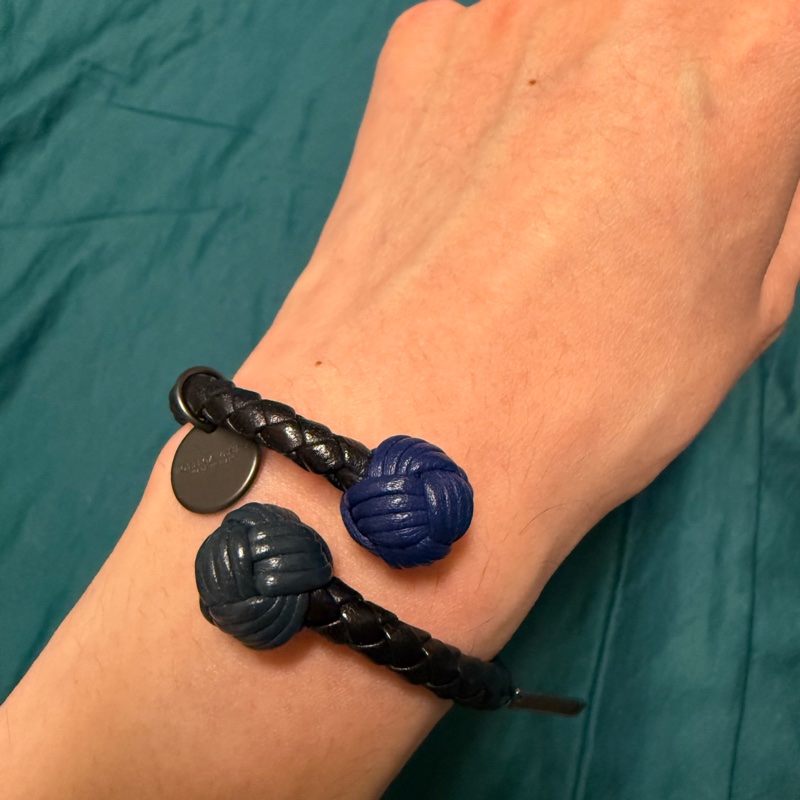 BOTTEGA VENETA 雙色編織手環-0