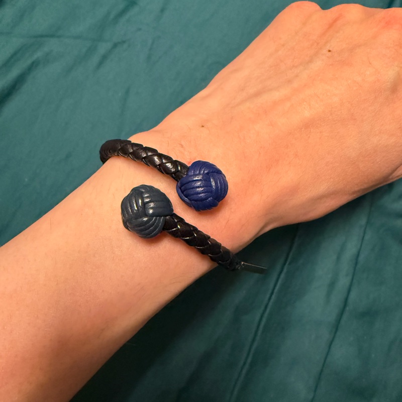 BOTTEGA VENETA 雙色編織手環-1