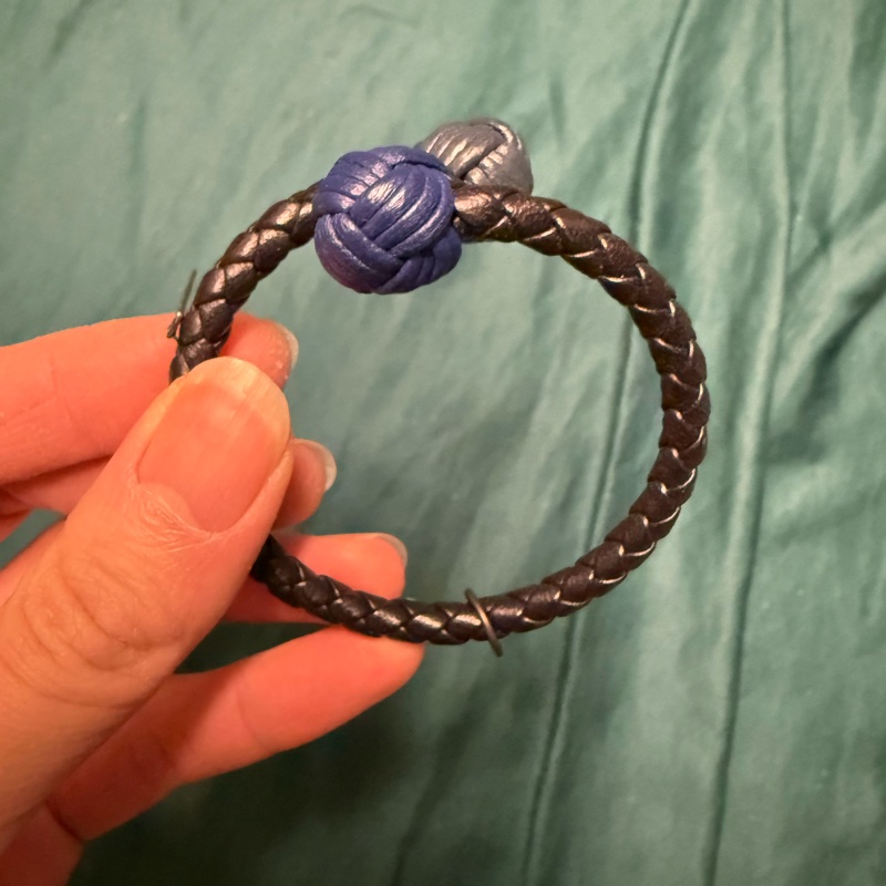 BOTTEGA VENETA 雙色編織手環-5