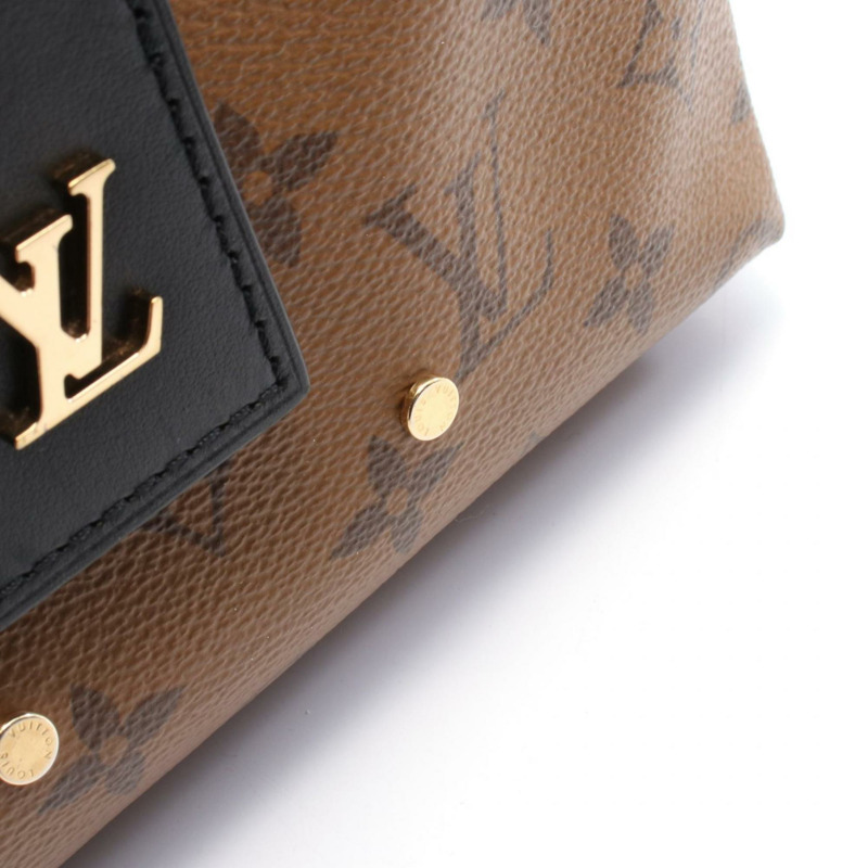 路易威登 Atlantis BB 手提包,塗層帆布和皮革,Monogram Reverse 反面圖案,女士款,棕色,M46816-4