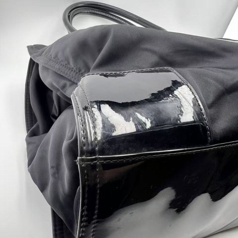 Tory Burch Ella 系列黑色尼龍托特包-9