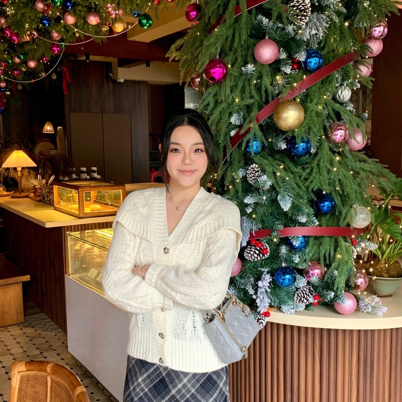 ❤️CHANEL 21B 熱門款 獨特披肩領 開衫毛衣外套-1