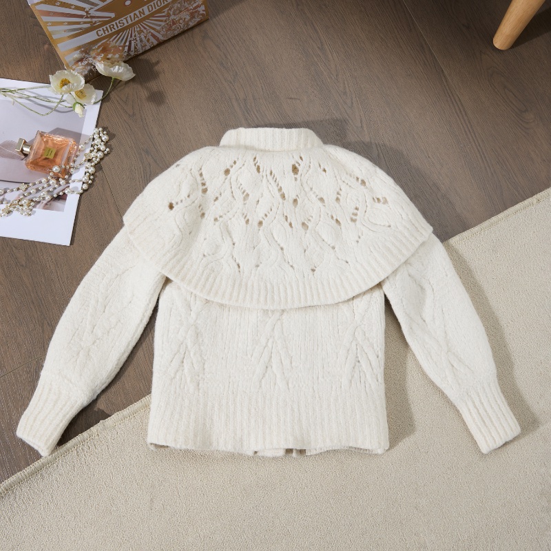 ❤️CHANEL 21B 熱門款 獨特披肩領 開衫毛衣外套-8