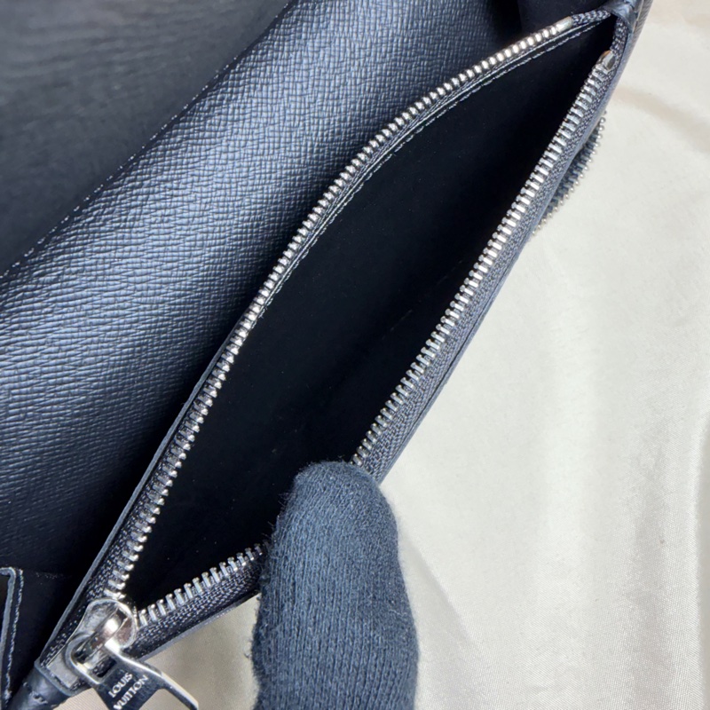 🔥經典實用 LV 路易威登 Louis Vuitton 黑棋盤格10卡拉鏈中夾-4