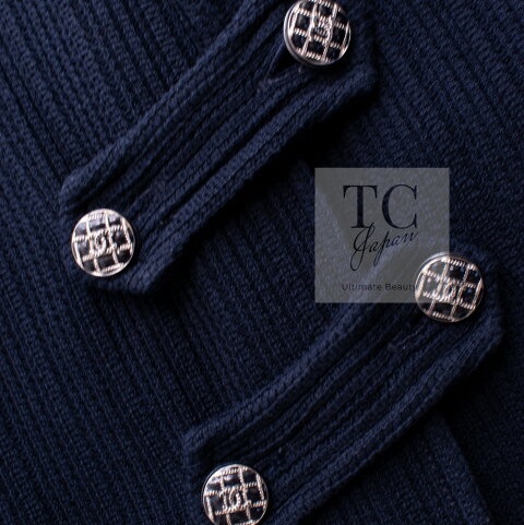 CHANEL 香奈兒 深藍 短大衣 大衣 西外 西裝外套 夾克 外套-11