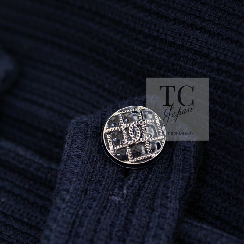 CHANEL 香奈兒 深藍 短大衣 大衣 西外 西裝外套 夾克 外套-12